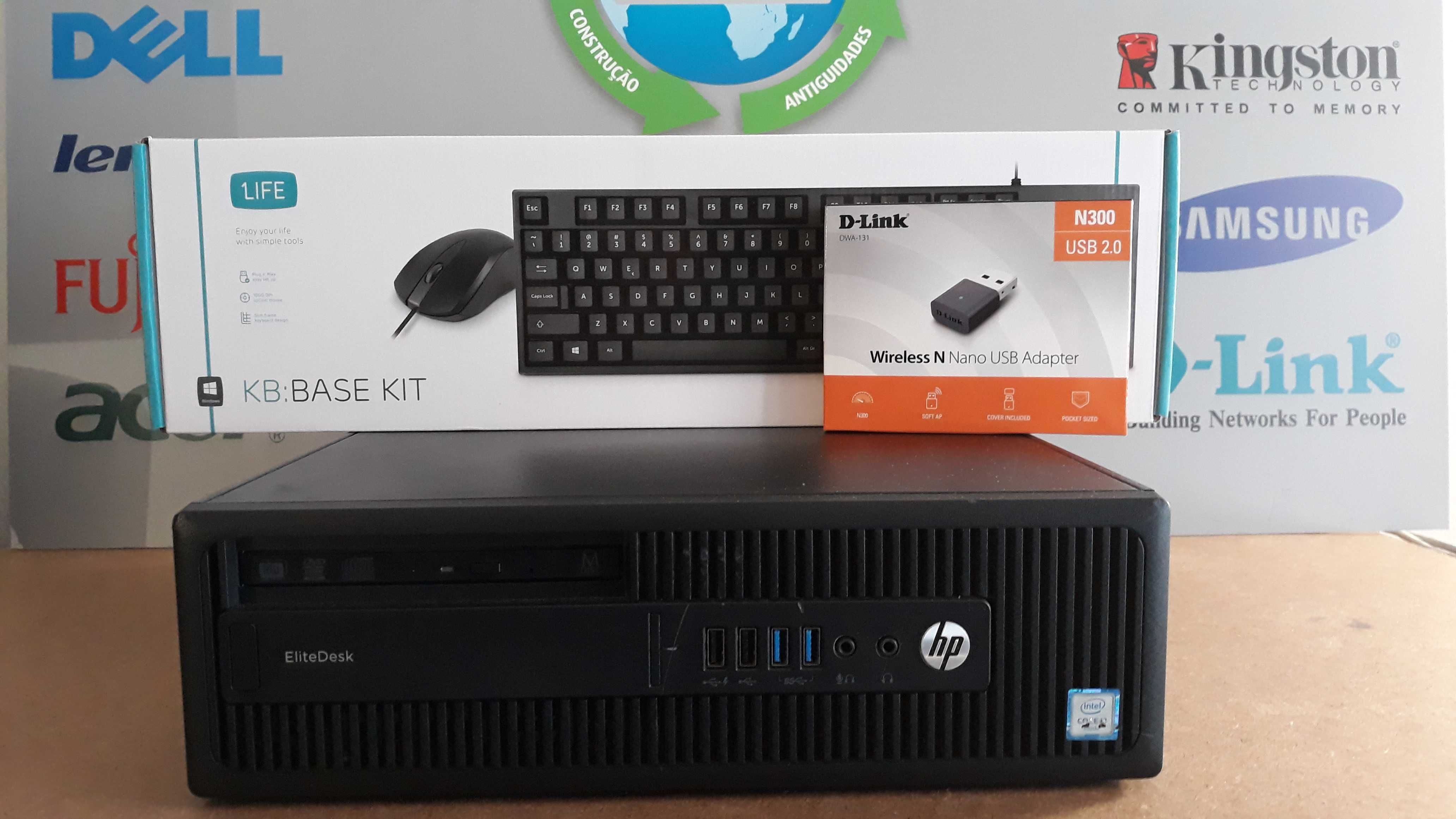 Pç HP 600/800G2 6ªG.|i5.6500-3.2G|16G-DDr4|SSD512+HDD500|Wifi+BT|W11