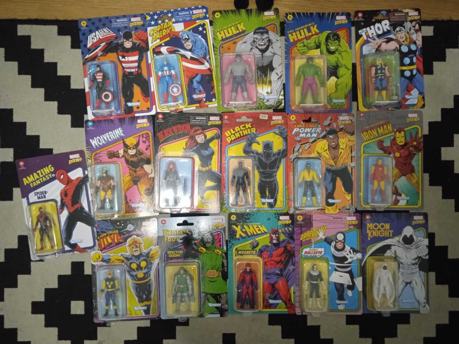 Lote 17 Figuras Hasbro Kenner's MARVEL LEGENDS Spider-Man, Thor, etc