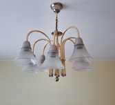 Żyrandol art deco kolekcjonerski vintage lampa sufitowa
