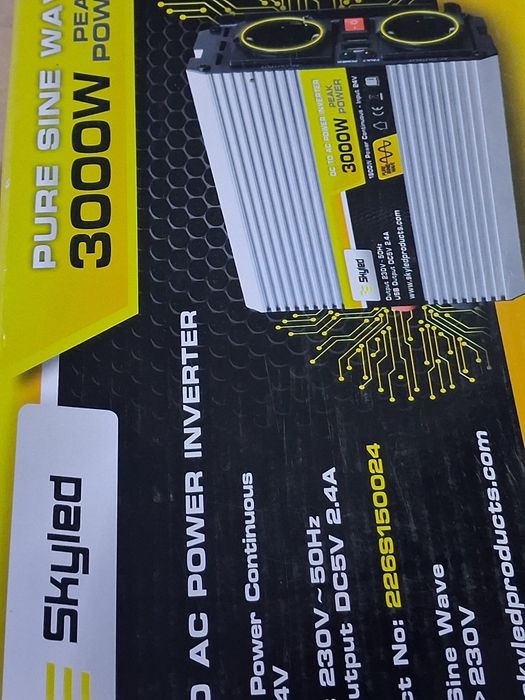 3000вт Чистый Синус. 24/220, Микроволновка, Холодильник, Котел, Насос