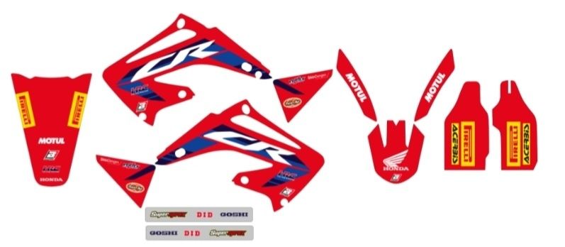 Okleina Komplet naklejek oklein Honda CR 125 CR 250 rok 02-07 Nowa