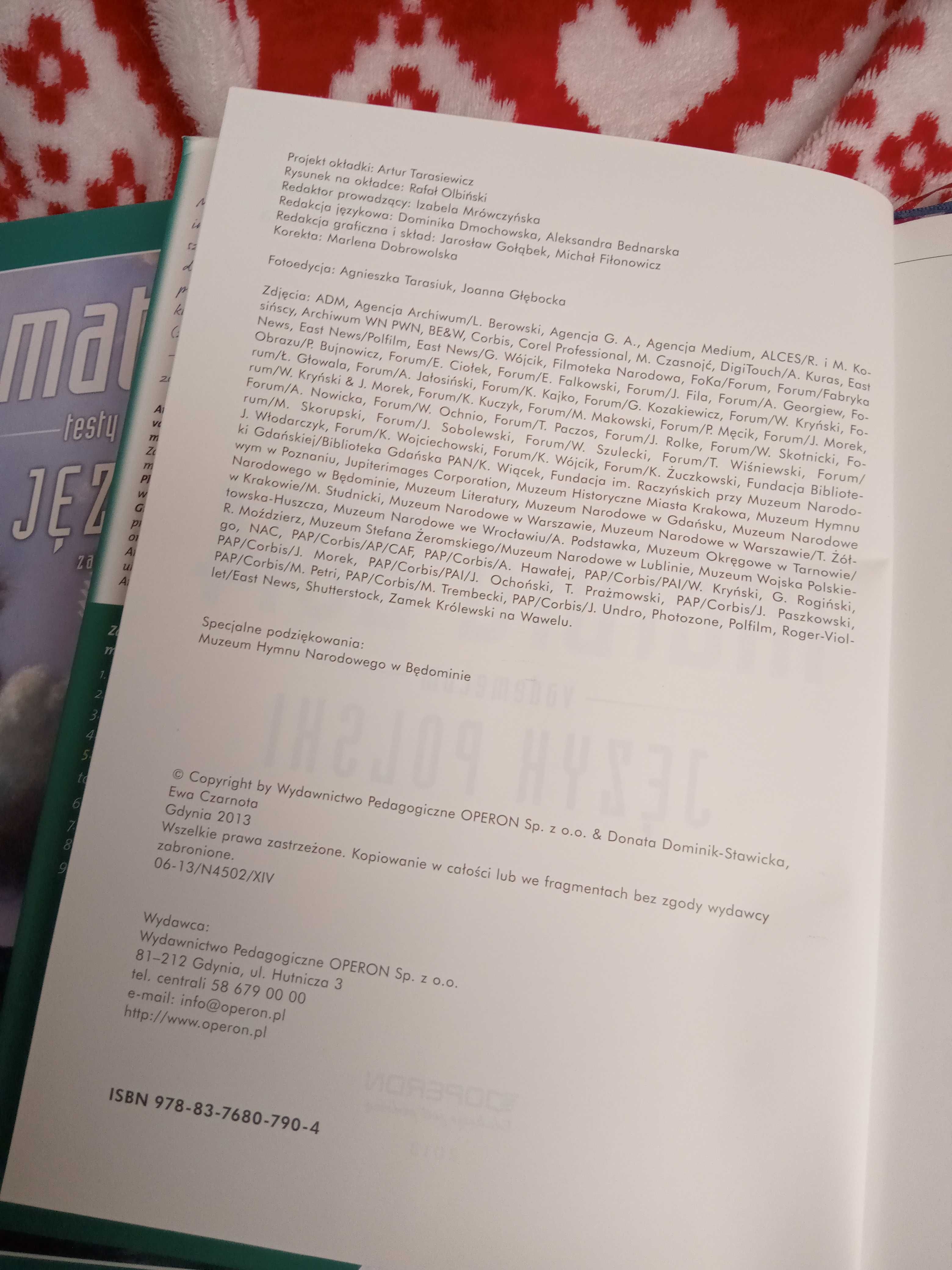 Matura 2014 język polski Operon vademecum i testy arkusze z odpow