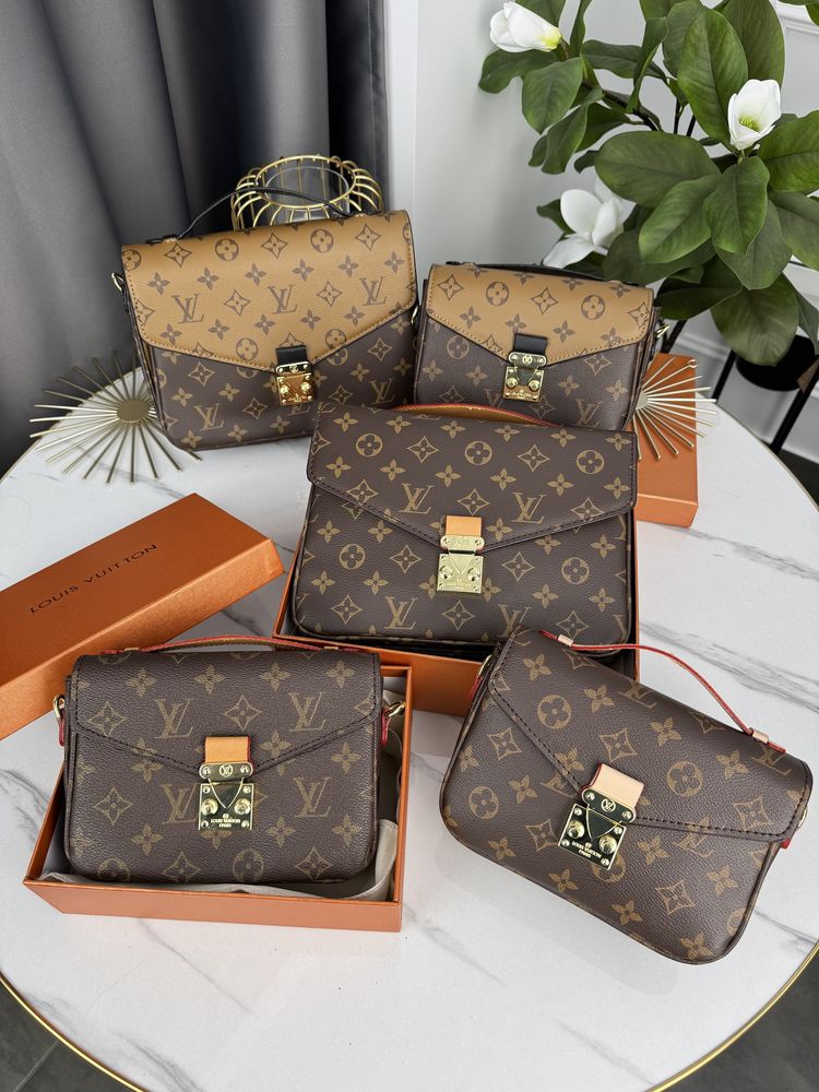 Сумка жіноча Louis Vuitton Metis Poshette женская натуральна шкіра LV
