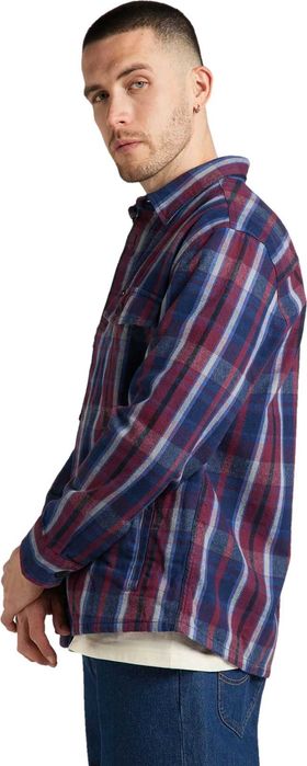 Sobre - Camisa LEE XADREZ Azul-marinho e BORDEAUX