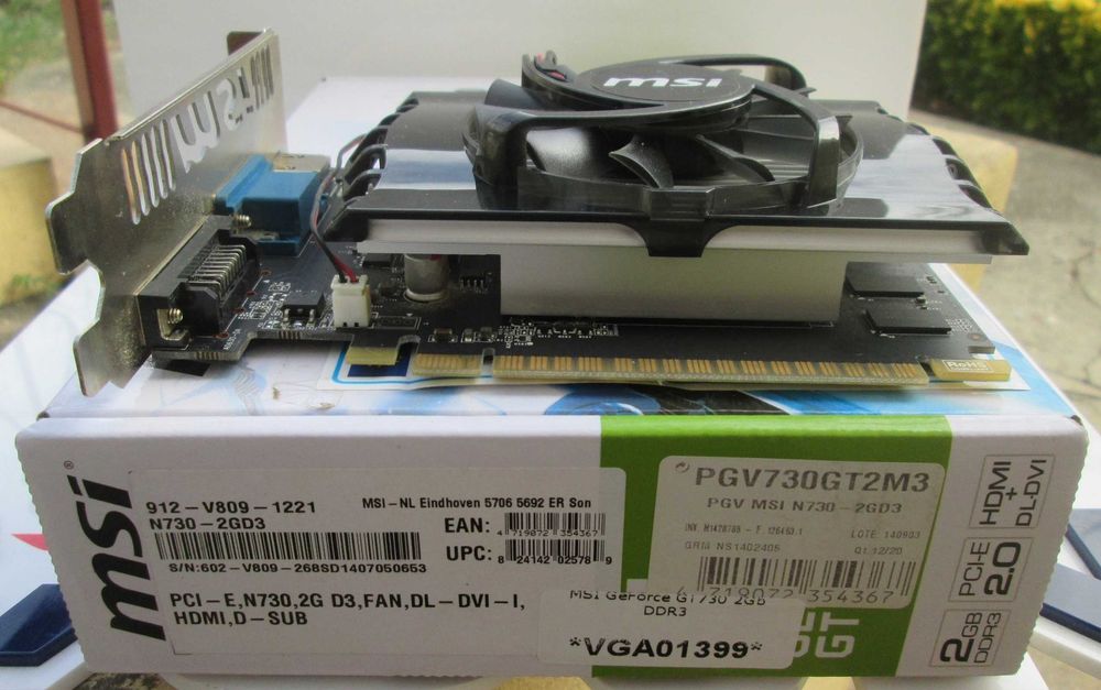 Placa gráfica MSI GeForce GT 730 2GB GDDR364287621808130121