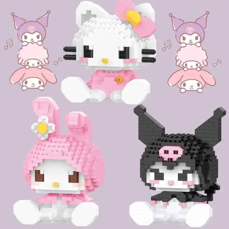 Лего/фігурки Hello Kitty/конструктор/іграшка/kuromi/melodi з коробкою