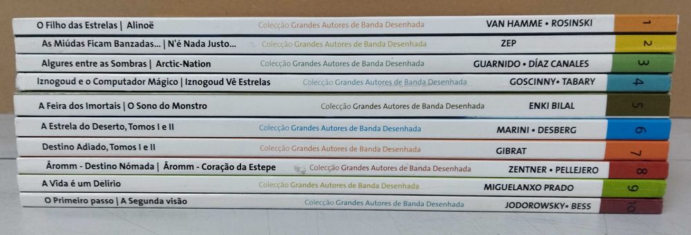 Coleção Completa Grandes Autores de B.D. Edição Público/Asa. 10 Vol.