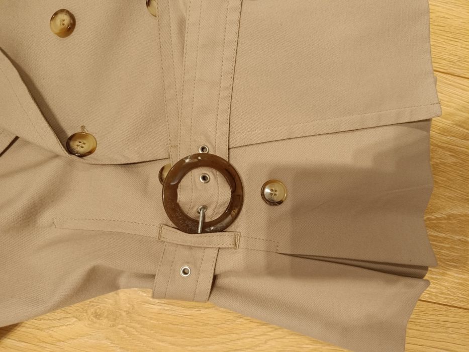 34/36 żakiet beżowy Orsay krótki rękaw pasek S