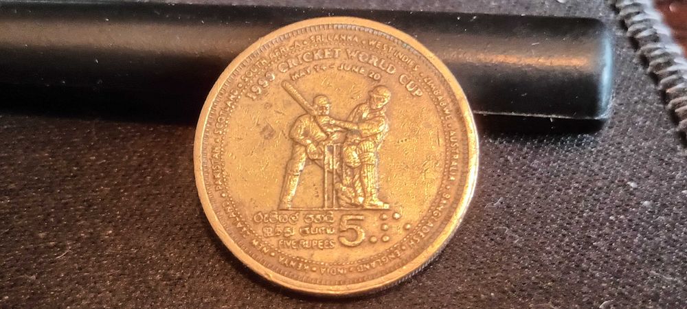 Sri Lanka 5 Rupii,1999 Puchar Świata w Krykiecie 1996r.