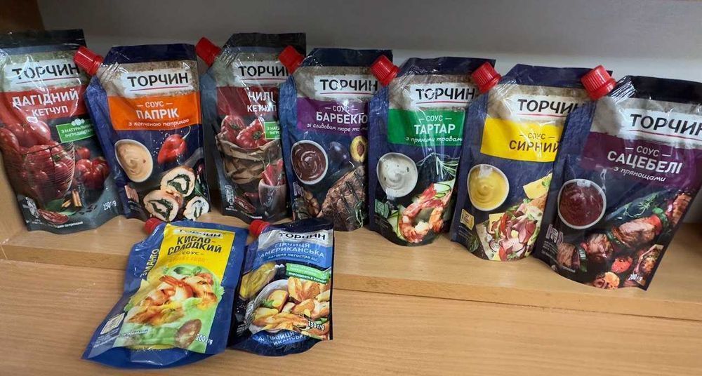Продукція Торчин оптом (кетчупи, соуси, гірчиця, заправка, приправа)