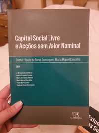 Livro "Capital social livre é Ações sem valor nominal"