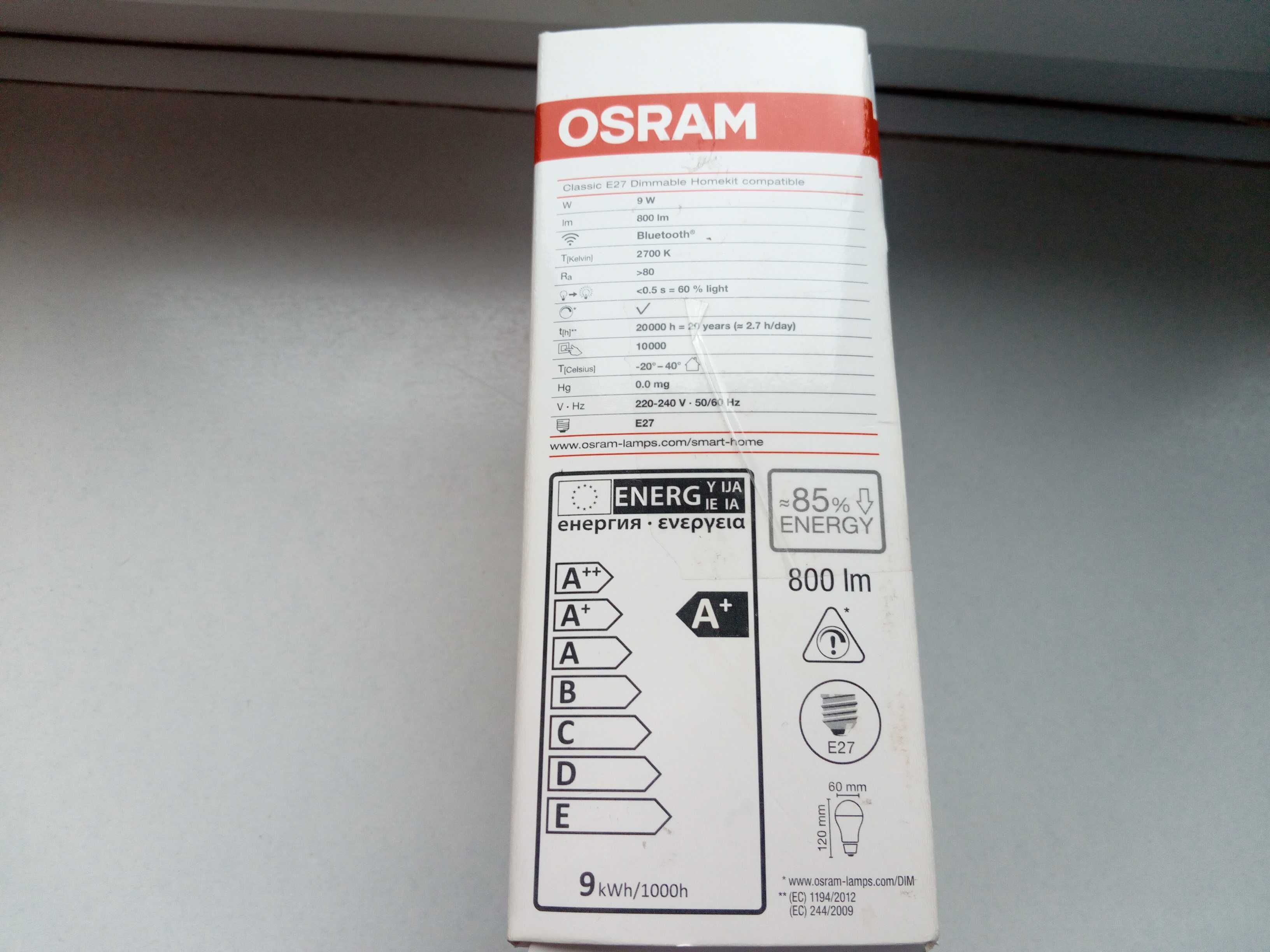 Żarówka LED Osram Smart+ bluetooth