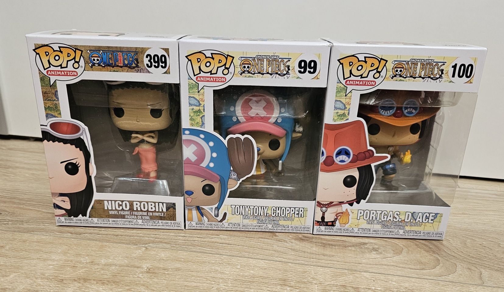 Zestaw figurek Funko, One Piece, Nico, Tonytony, Portgas