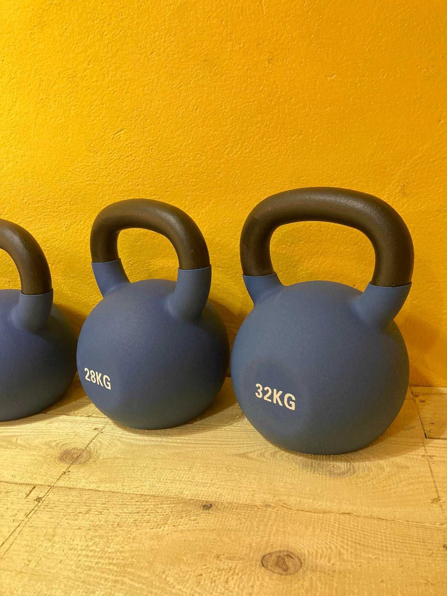 Zestaw Kettli Obciążenie do Siłowni 4-32 KG NOWE Kettlebells