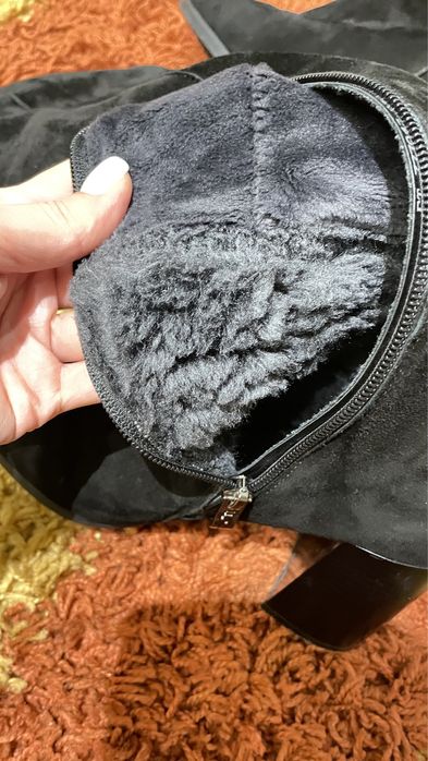 Сапоги Ботфорты Замшевые