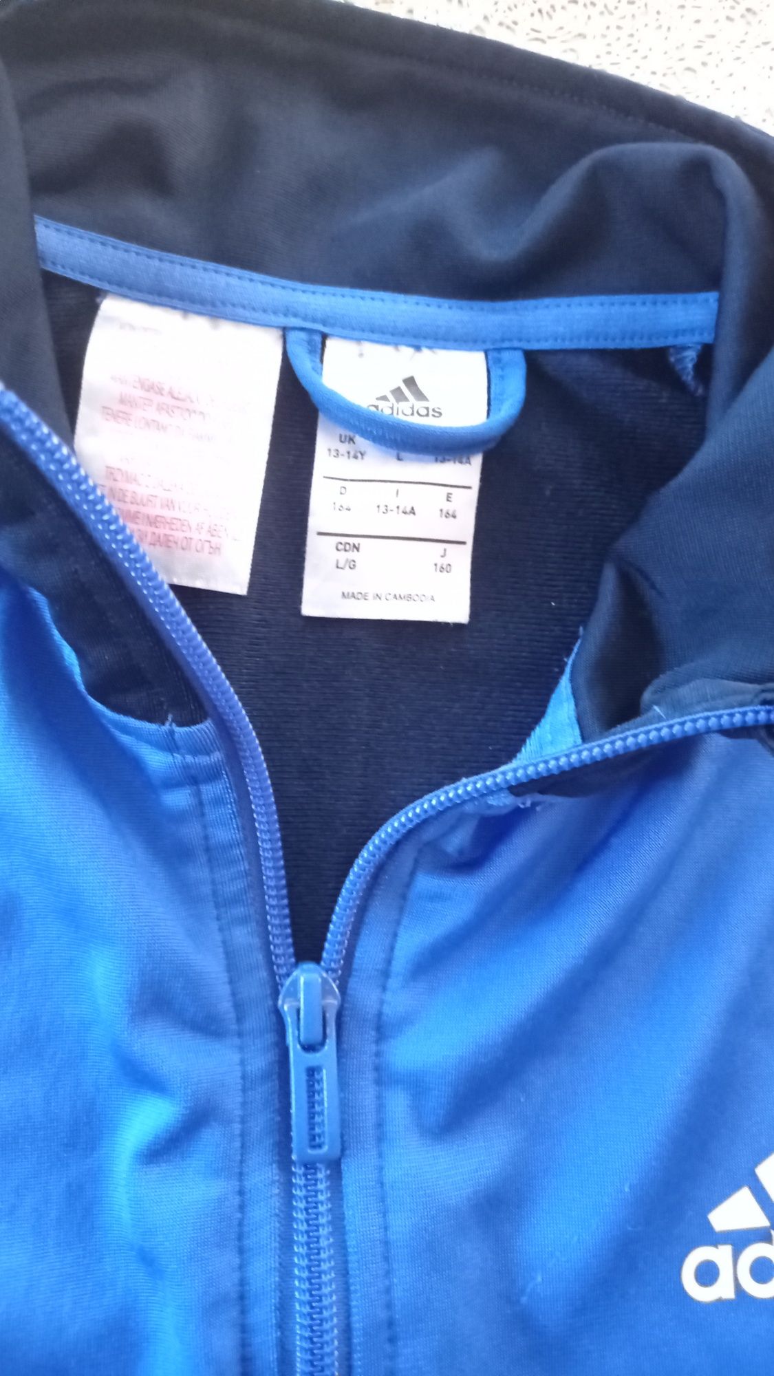 Bluza chłopięca Adidas rozmiar 164