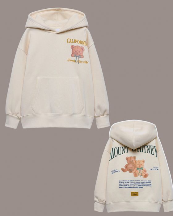 Утеплене худі з принтом Zara.