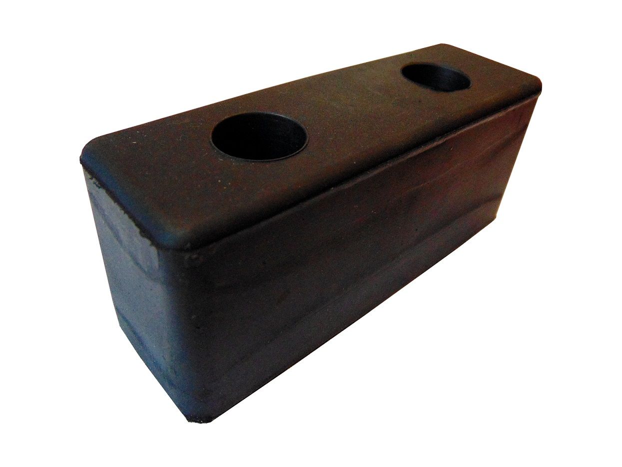 Odbój gumowy 12,5x4,3x5 cm - 2 otwory