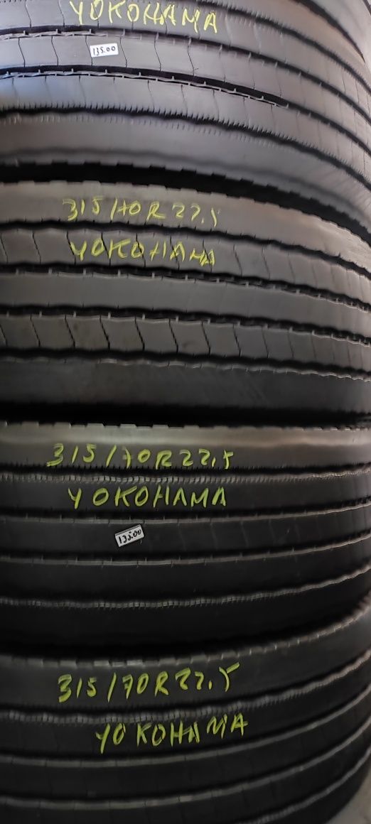 315/70R22,5 usados Yokohama muito piso