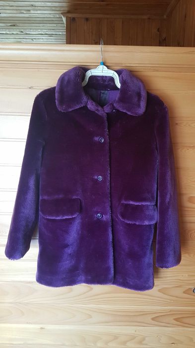 Sztuczne futerko fioletowe S