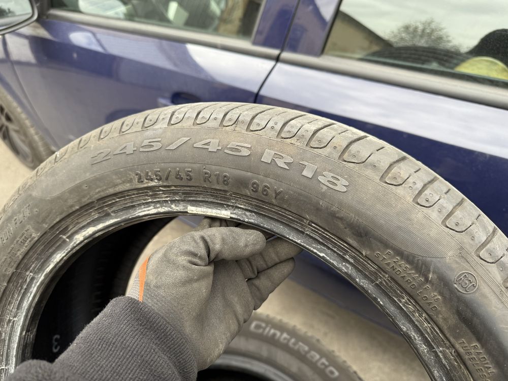 2xPirelli 245 45r18., 2019 5.5mm RFT.