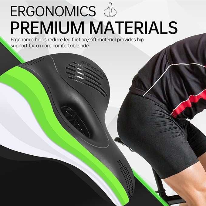 Ergonomiczne Siodełko Rowerowe MUPAS Komfortowe Szerokie z Amortyzacją