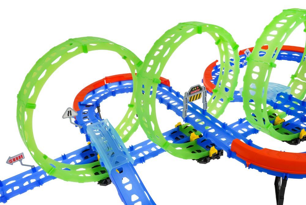 Ekstremalny Tor Wyścigowy Dla Dzieci 3+ Części Konstrukcyjne 74 El.