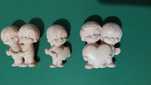 Lote de 3 bonecos pvc Maia Borges "O amor é..." - made in Portugal