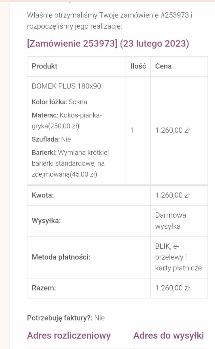 Łóżko pojedyncze dla dzieci domek plus 180*90