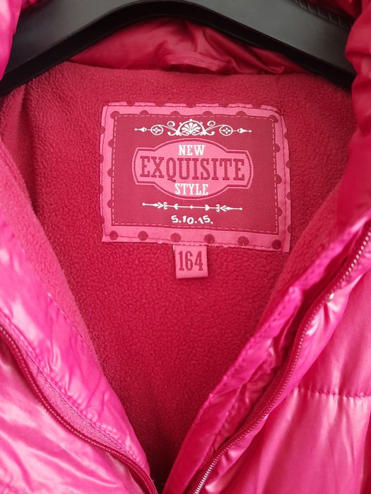 Płaszczyk kurtka 5 10 15 rozmiar 164 ciemny róż