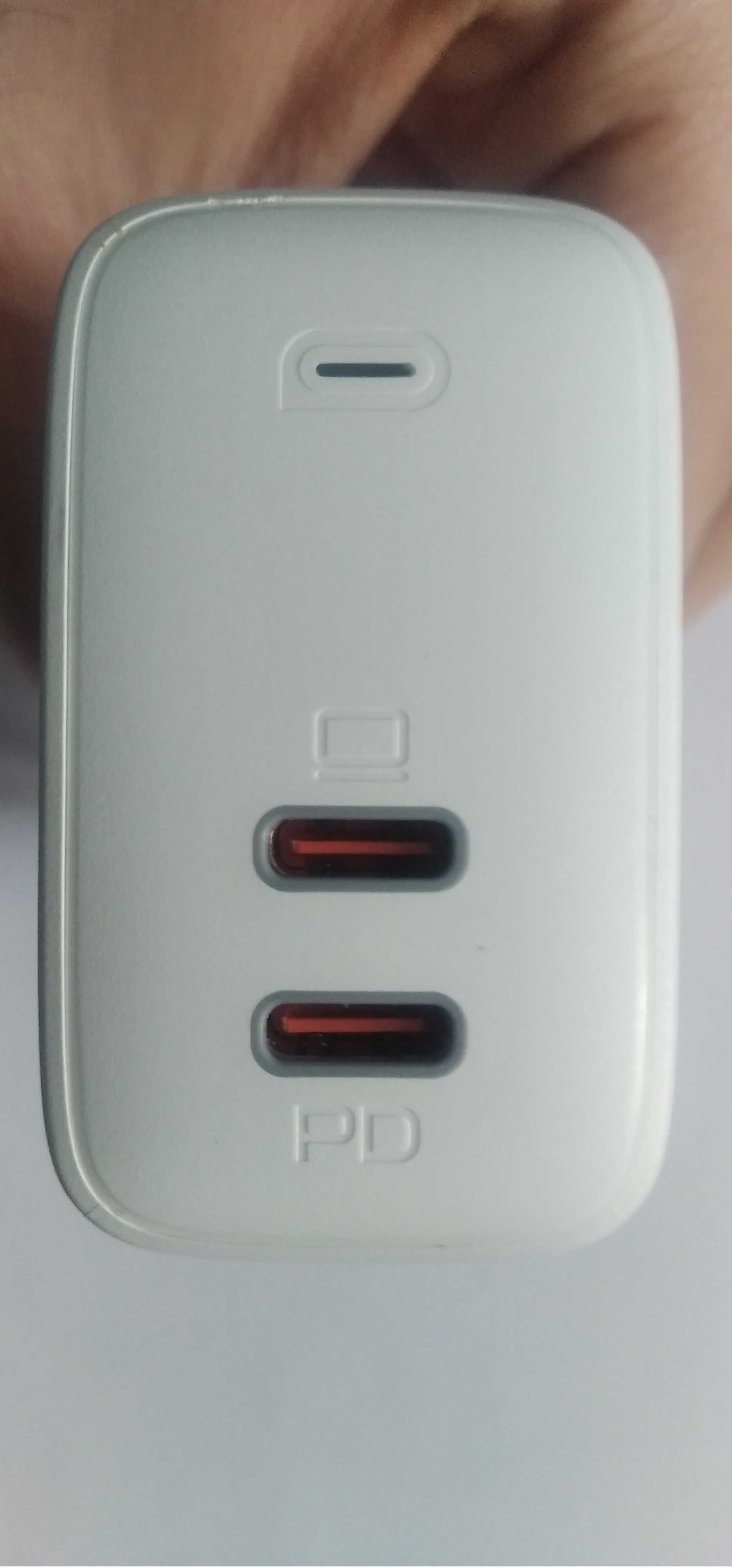 Zasilacz sieciowy Aukey 2xUSB-C PD QC3 65W