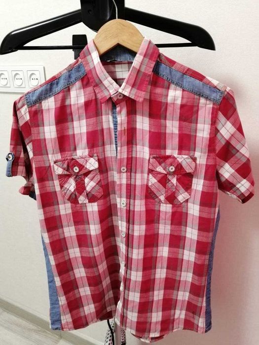 рубашки летние мужские с коротким рукавом  распродажа