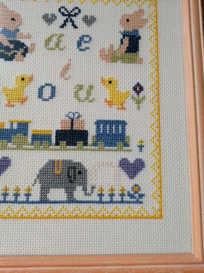 Quadro de ponto de cruz para criança - 30*35cm