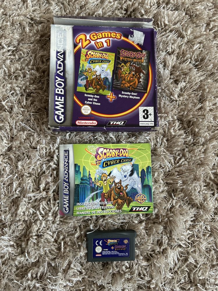 Scooby Doo Cyber Chase Mystery Mayhem gameboy advance 2 in 1 box