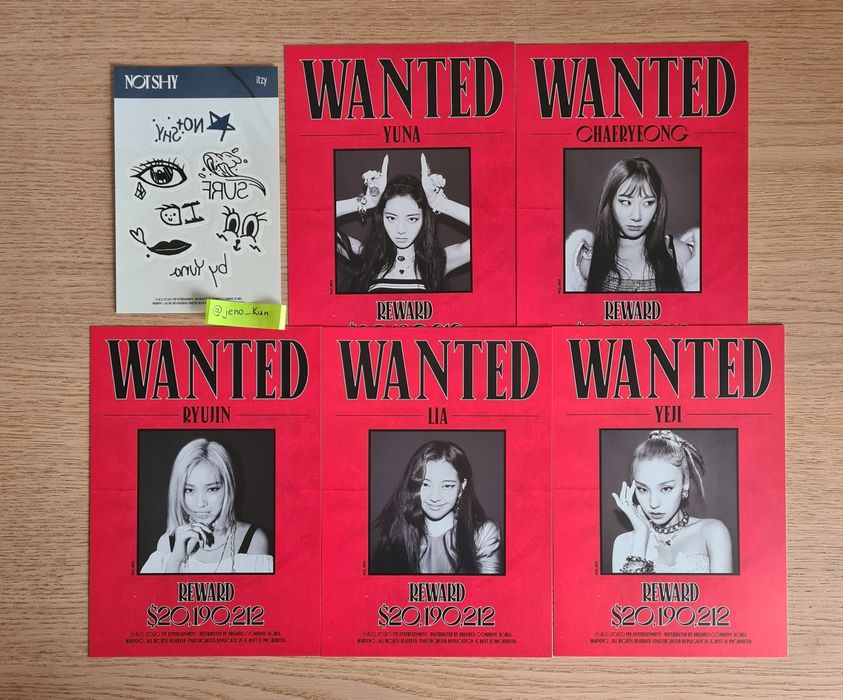 ITZY Not Shy Pre Order Benefit KPOP