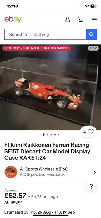 Лита модель Ferrari F1 Kimi Raikkonen 2010