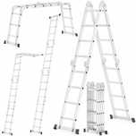 Drabina Składana Aluminiowa Przegubowa Wielofunkcyjna 4x4 HIGHER MOCNA