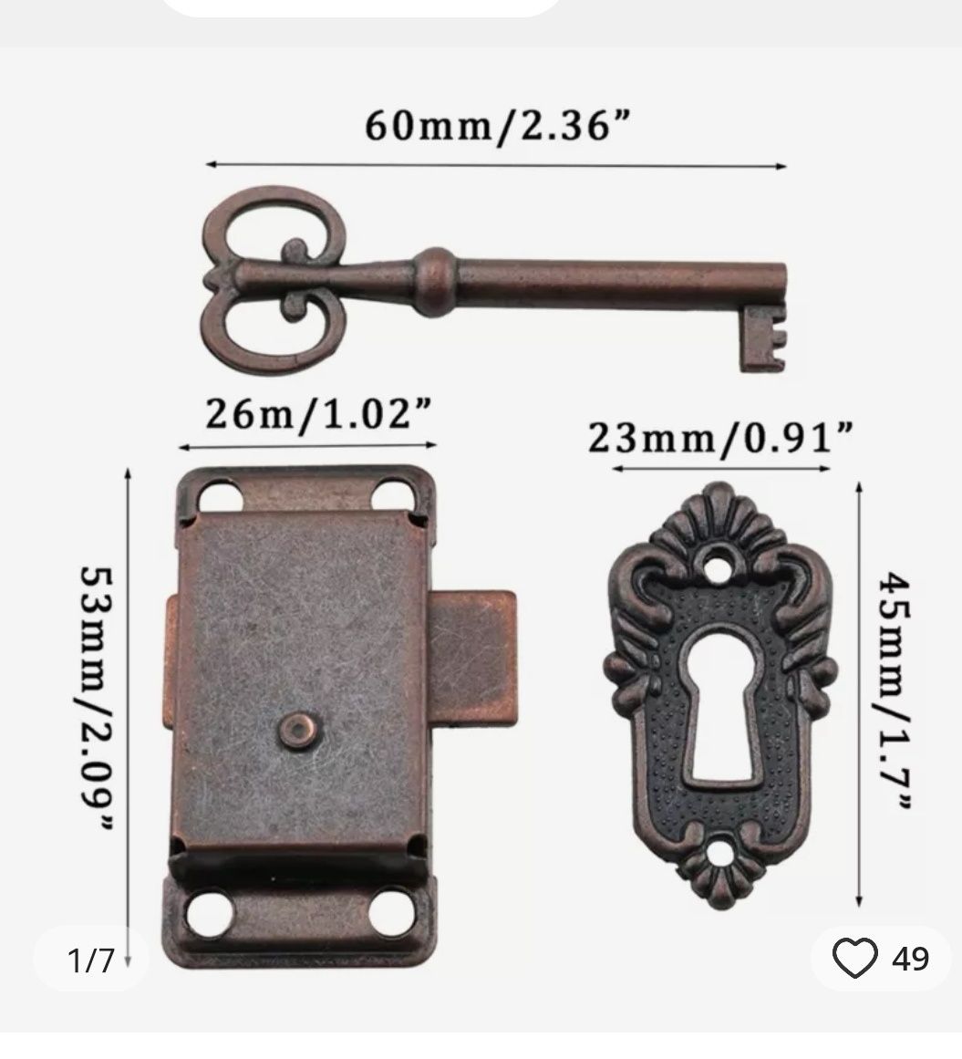 fechadura com chave móveis clássicos