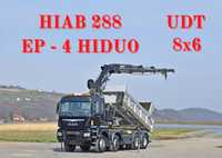 MAN TGS 35.480 * WYWROTKA 5,30m + HIAB 288 EP - 4 HIDUO + PILOT / 8x6