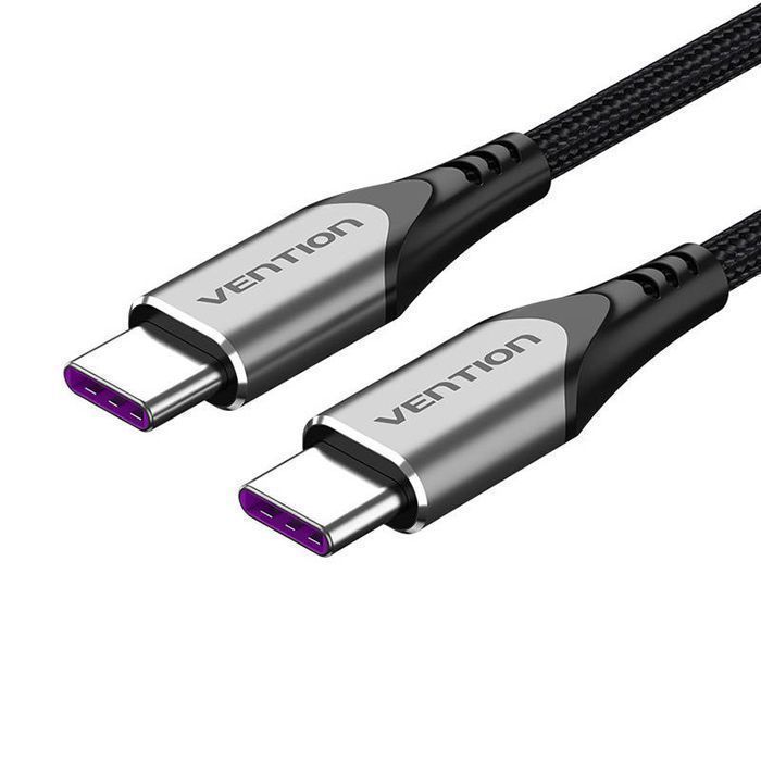 Kabel Usb-C 2.0 Do Usb-C Vention Taehf Pd 100W 1M Szary