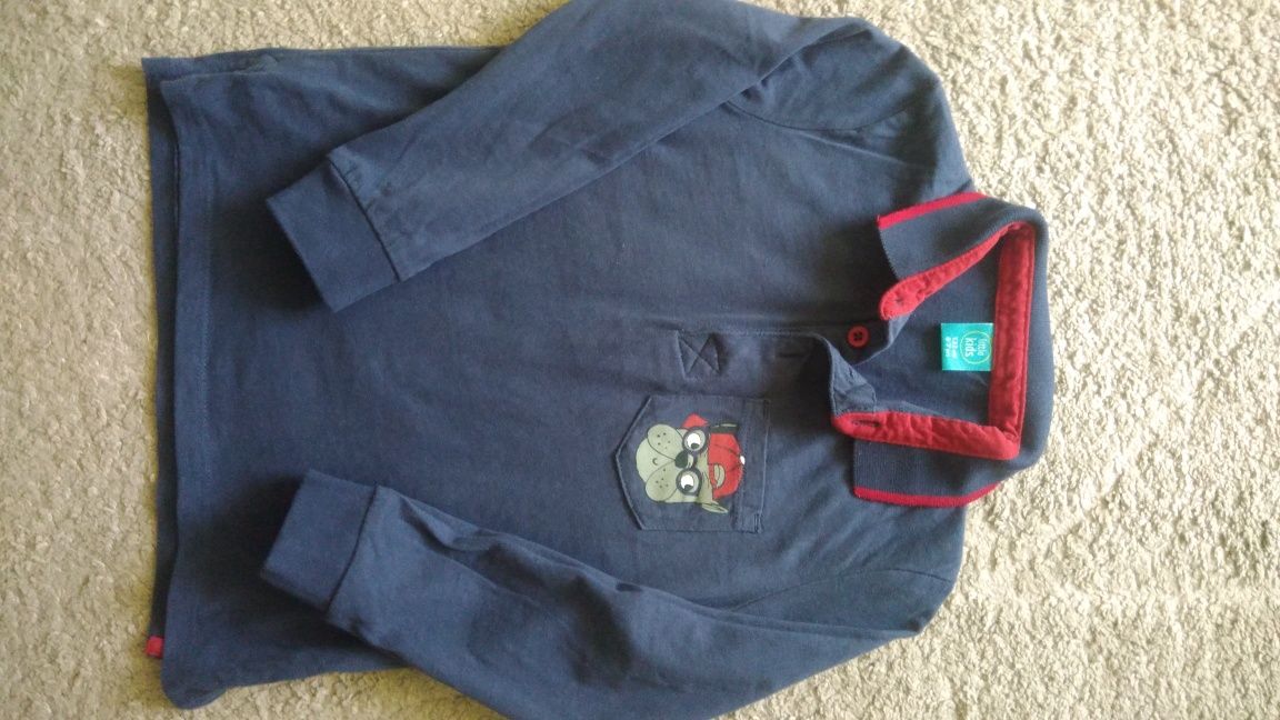 3 bluzki z długim rękawem longsleeve r. 110-116, Zara,Reserved gratis