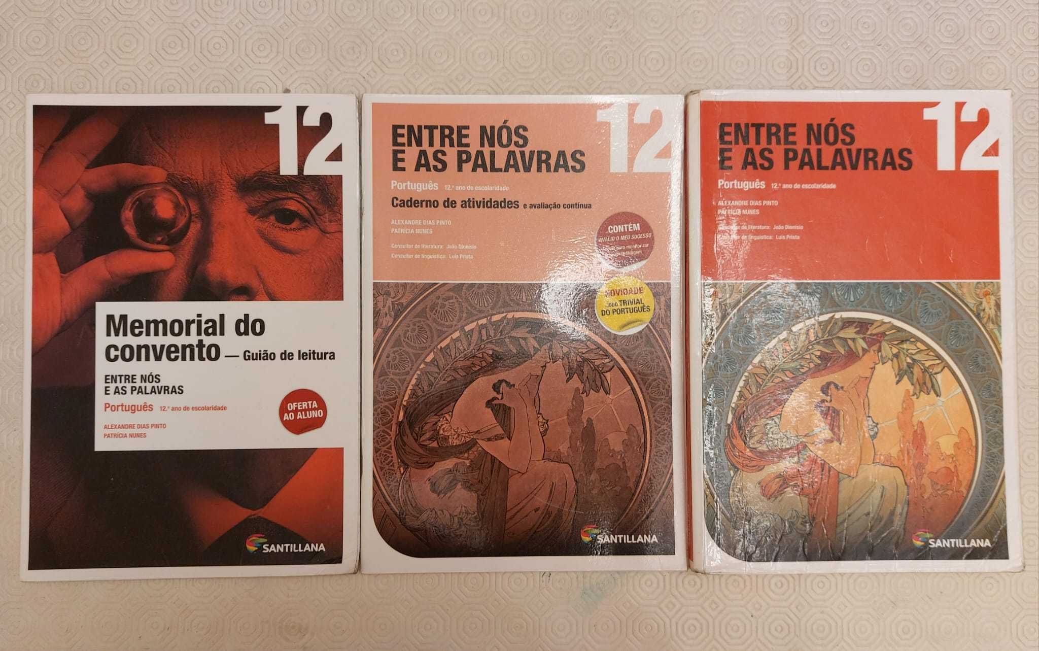 Manuais e caderno de atividades de 12. Ano