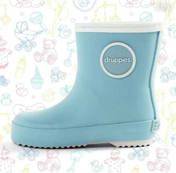 Kalosze DZIECIĘCE gumiaki LEKKIE dla dzieci gumowce NEWBORN blue 23