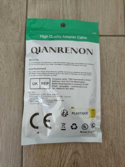 Kabel TS1 asymetryczny do mikrofonu gitarowego