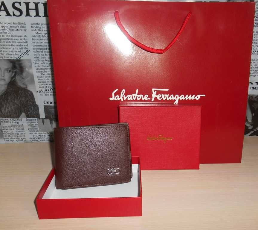 PORTFEL MĘSKI Salvatore Ferragamo, skóra, Włochy 9913-1