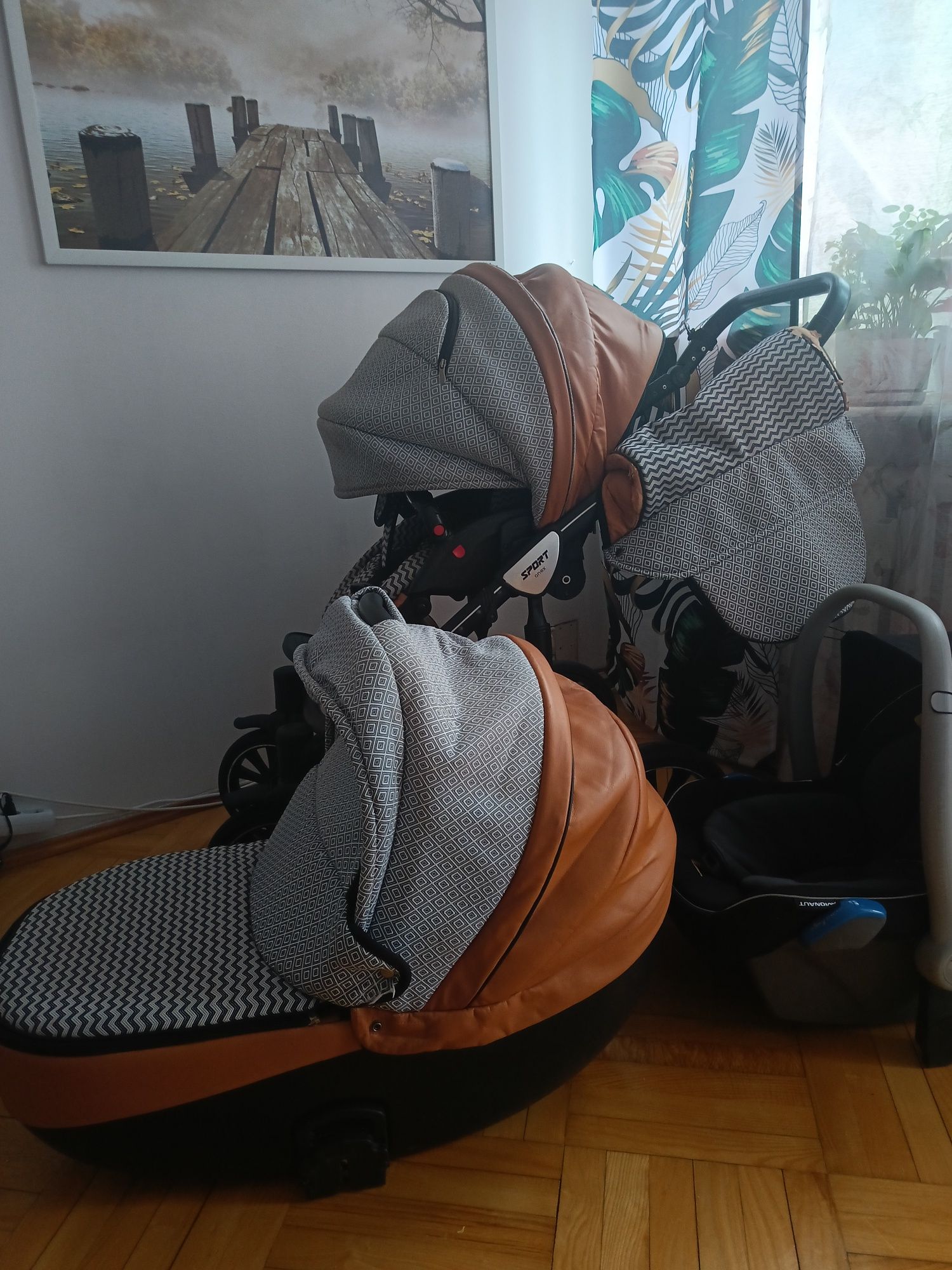 Wózek 3w1 anex sport+ bujak drewniany gratis
