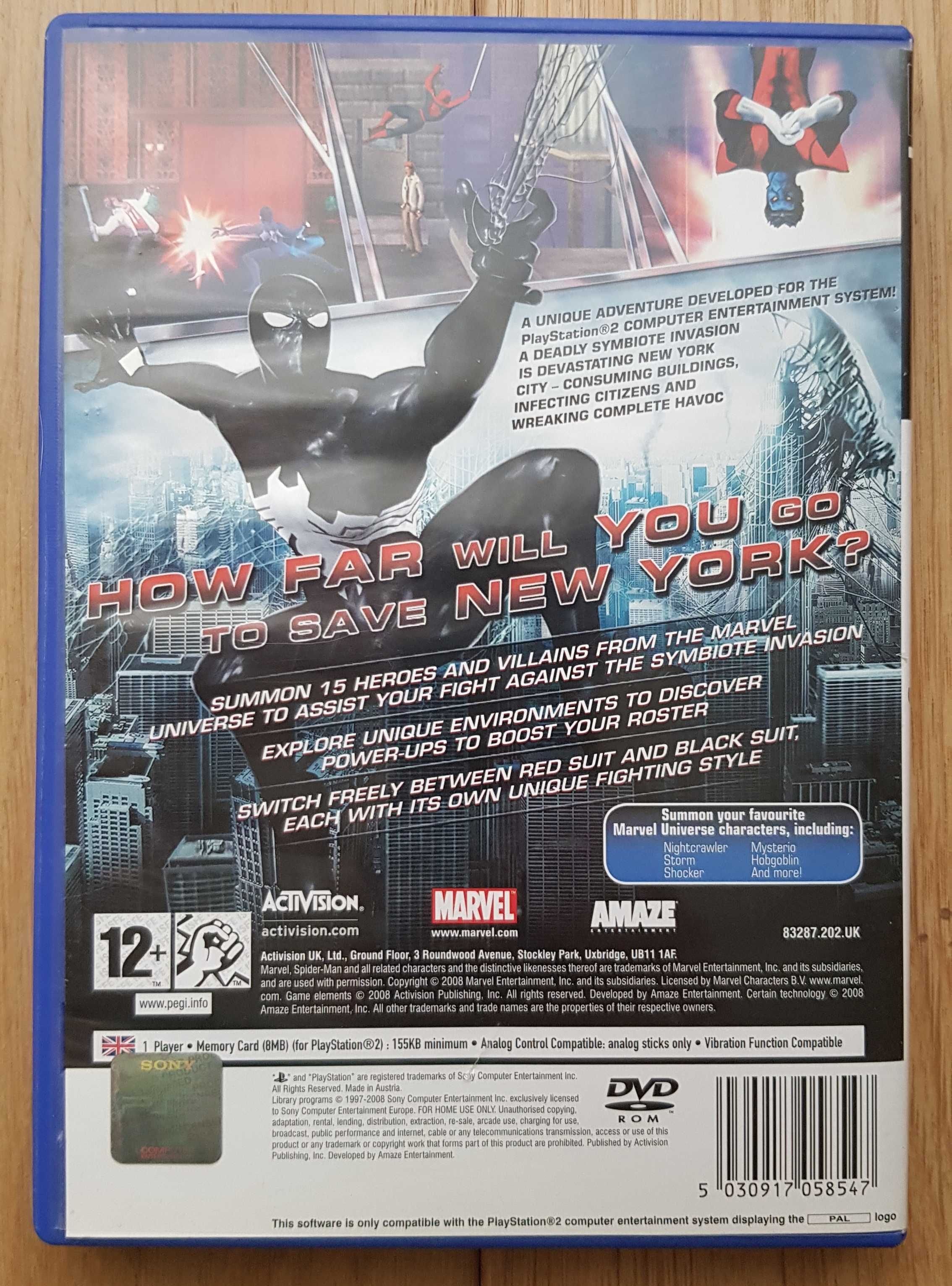 Spider - Man Web of shadows Amazing allies edition / Playstation2