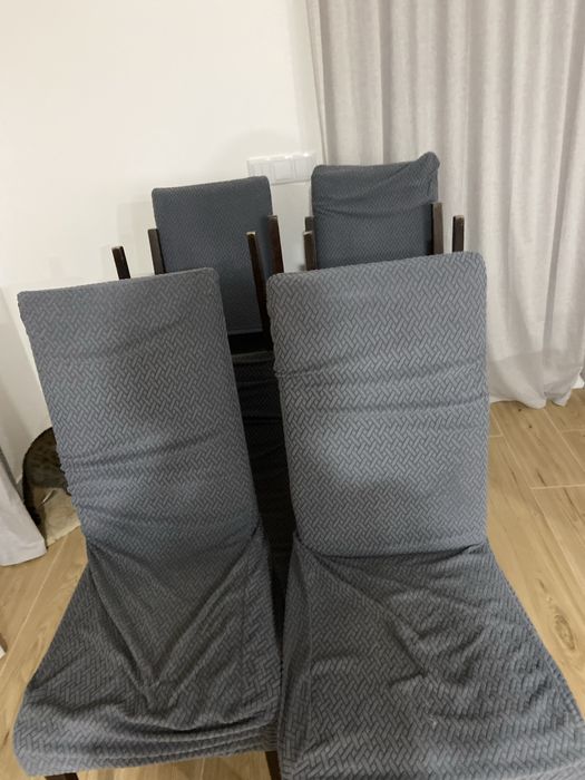 conjunto de 6 cadeiras com capa