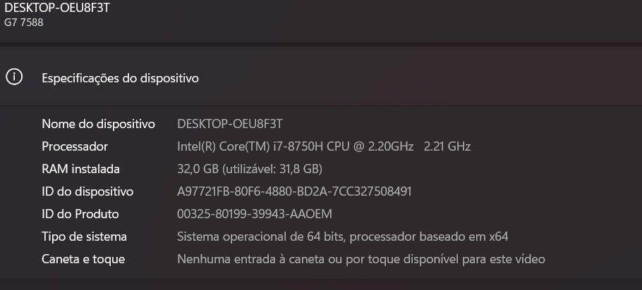 Portátil Dell Gaming G7