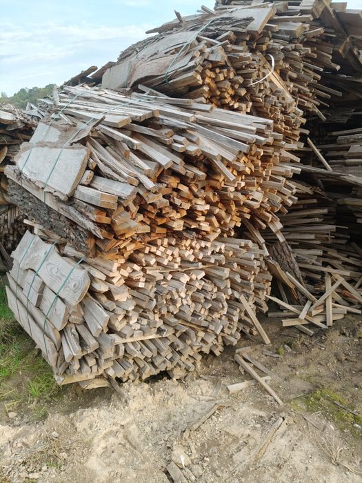 Drewno opałowe dębowe obrzynki okrajki opał  transport
